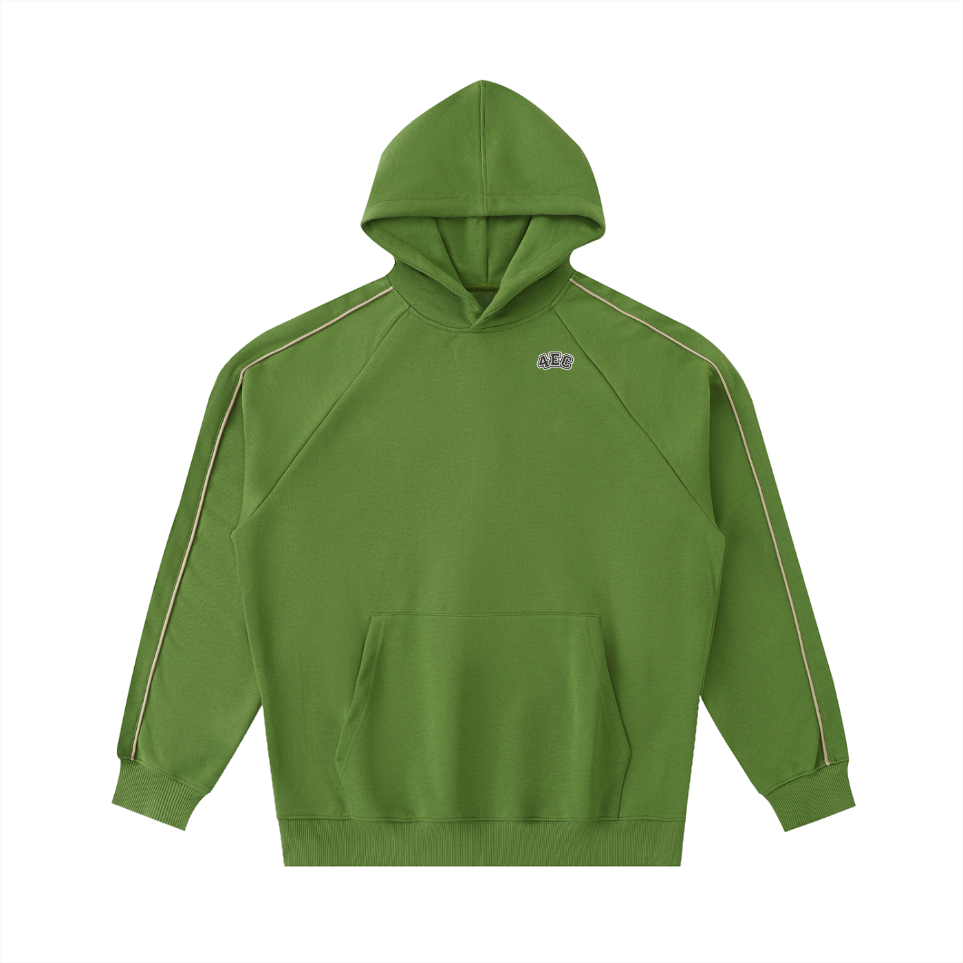 4EC Contrast Piping Raglan Hoodie