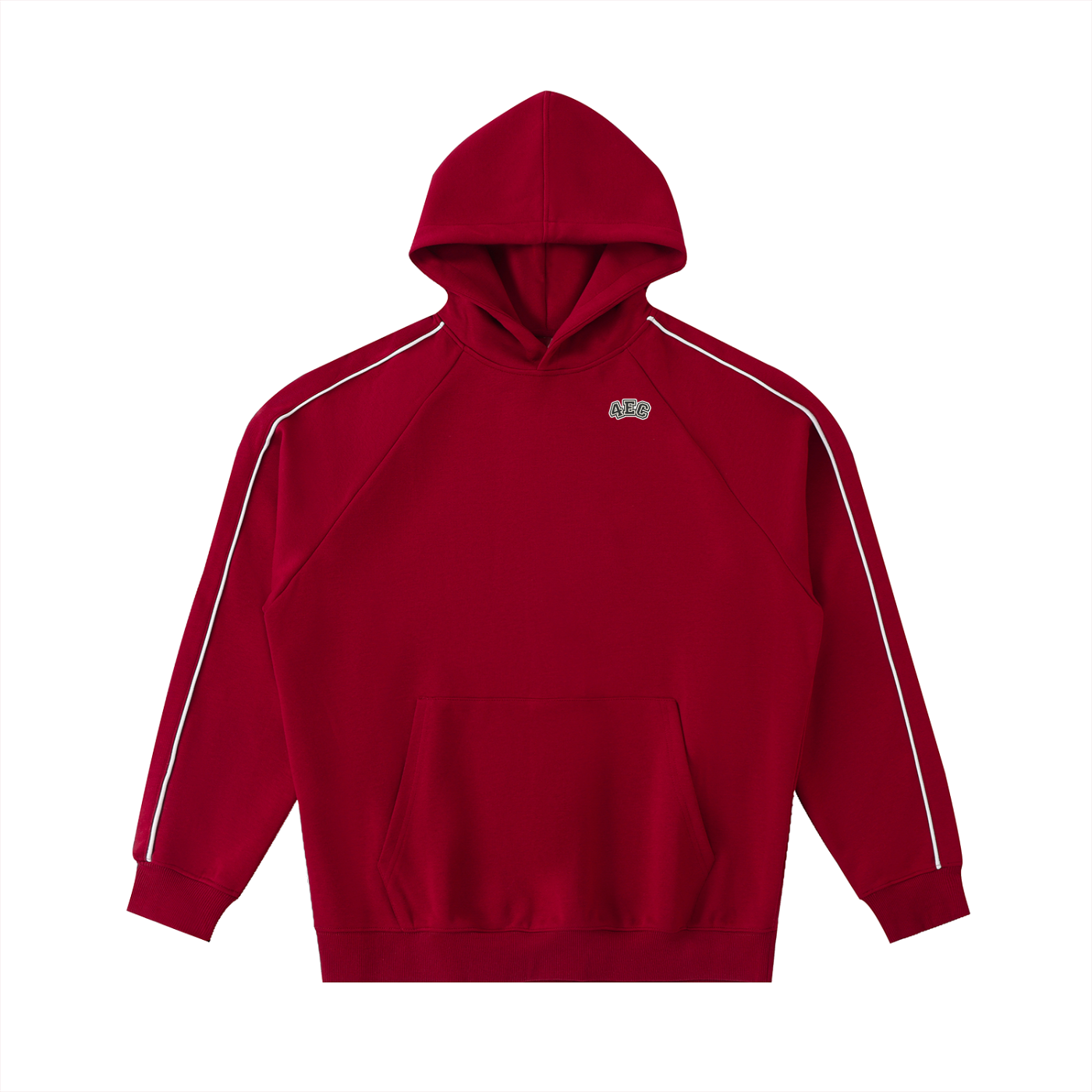4EC Contrast Piping Raglan Hoodie