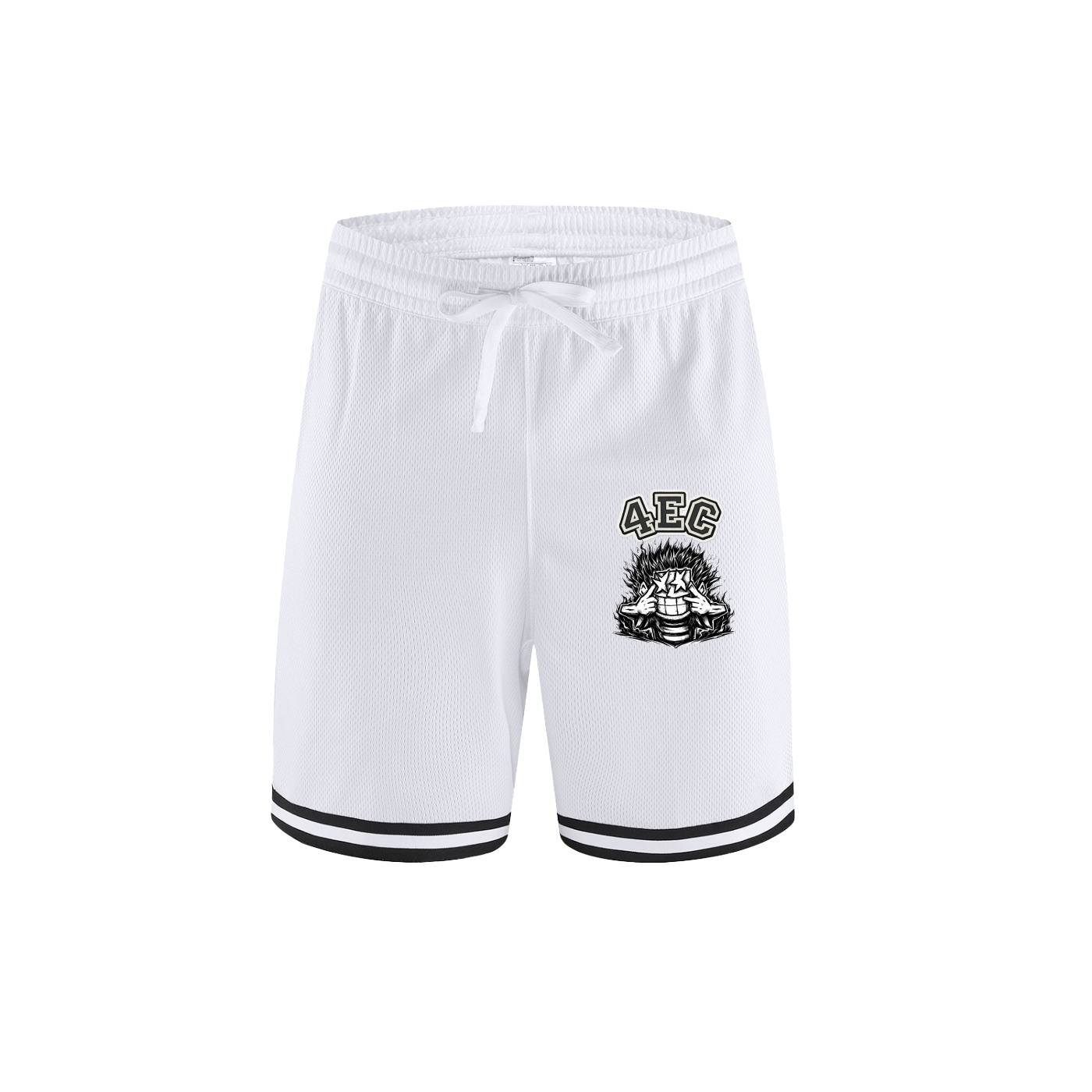4EC Classic Stripe Trim Basketball Shorts