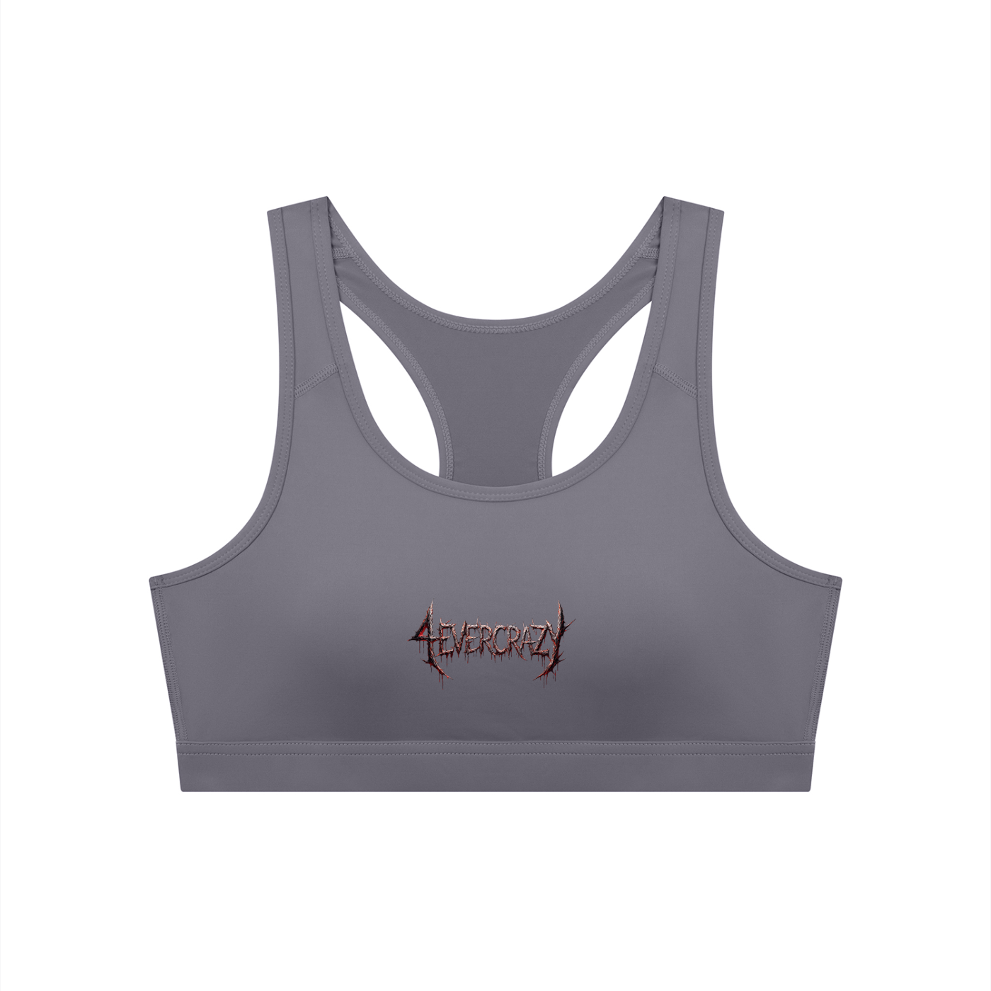 4EVERCRAZY Women's Cropped Sports Bra