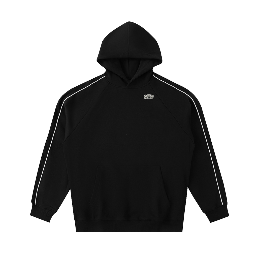 4EC Contrast Piping Raglan Hoodie