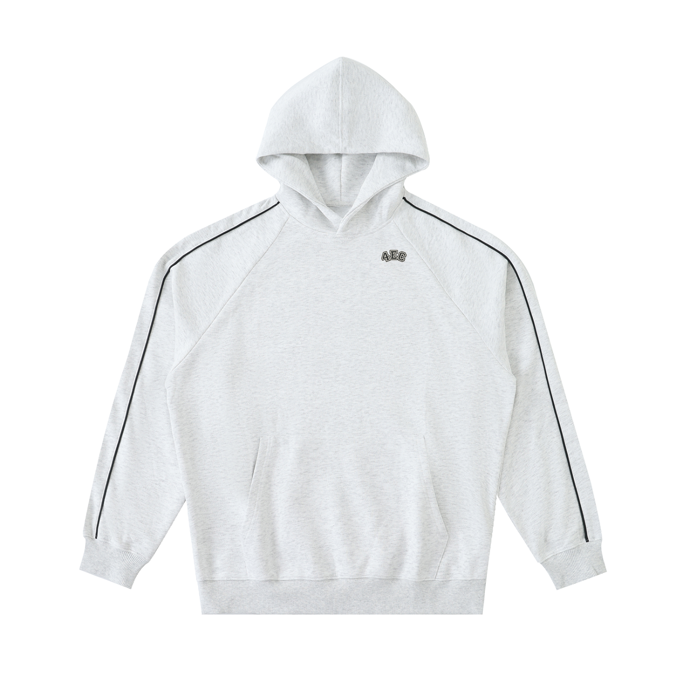 4EC Contrast Piping Raglan Hoodie