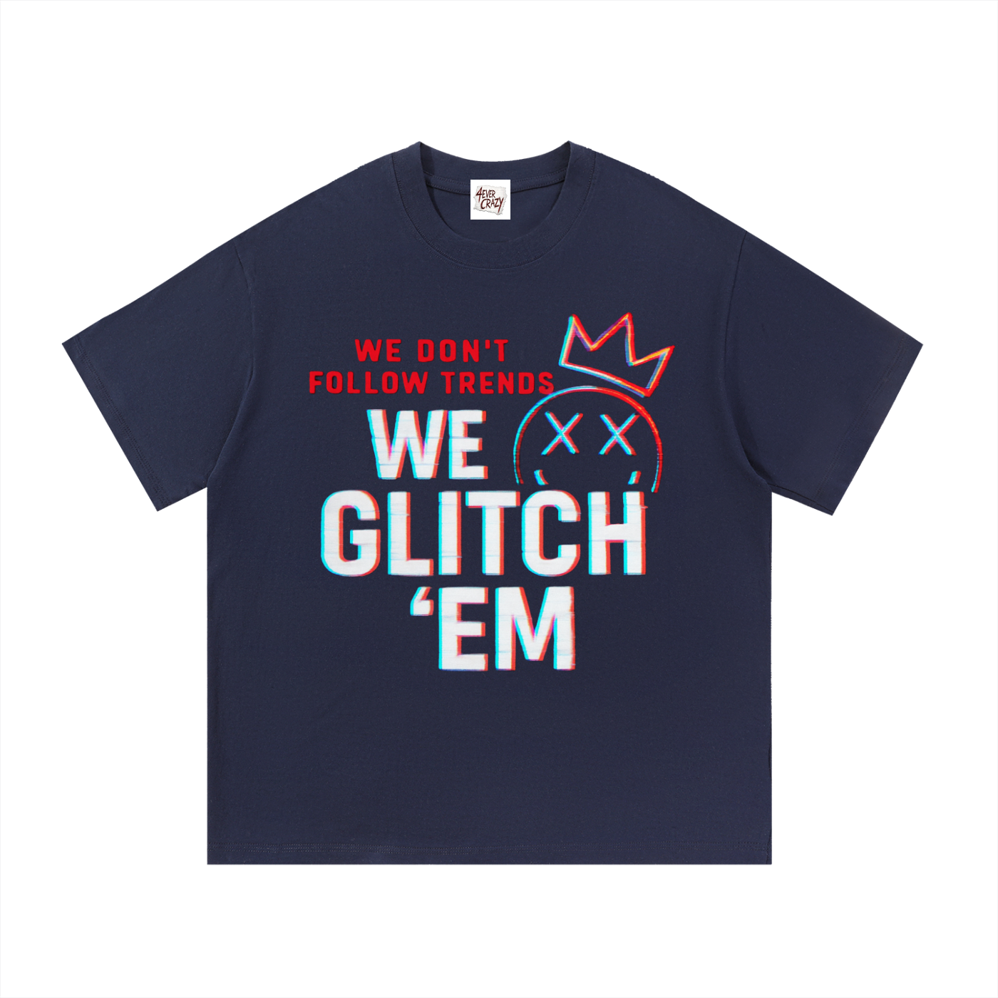 GLITCH ‘EM Essential Cotton T-Shirt