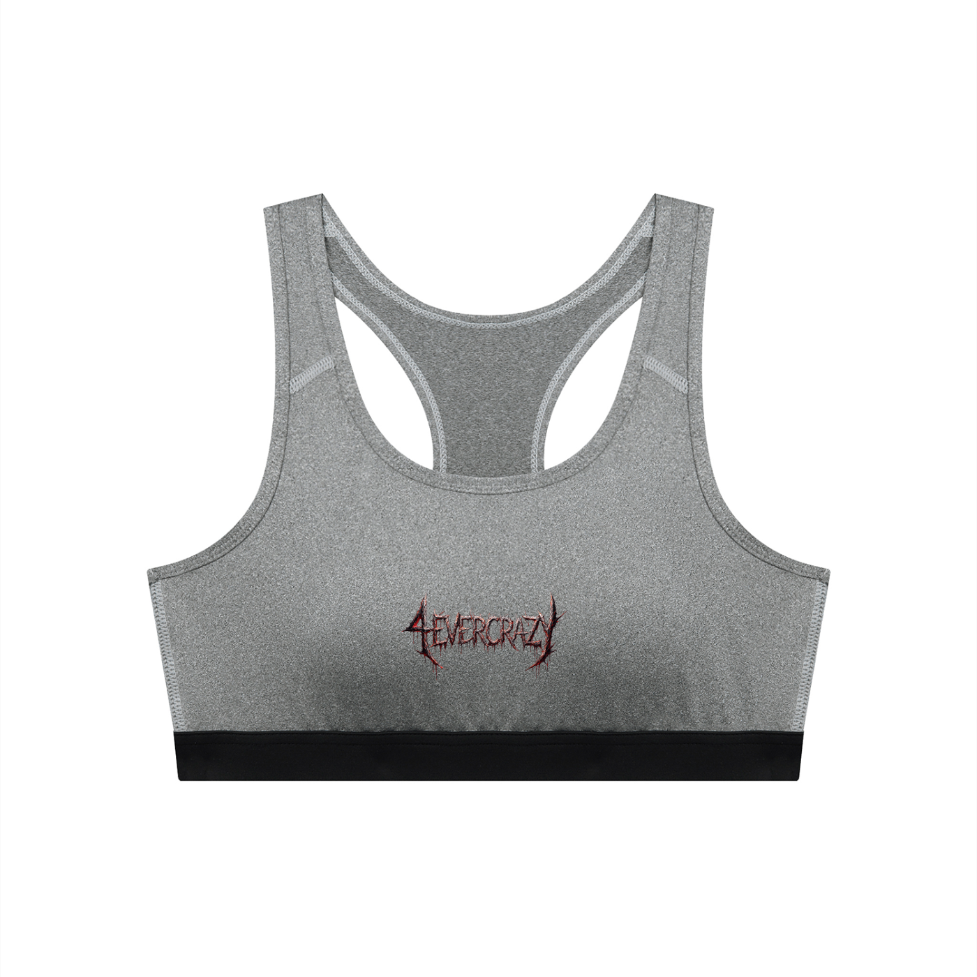 4EVERCRAZY Women's Cropped Sports Bra