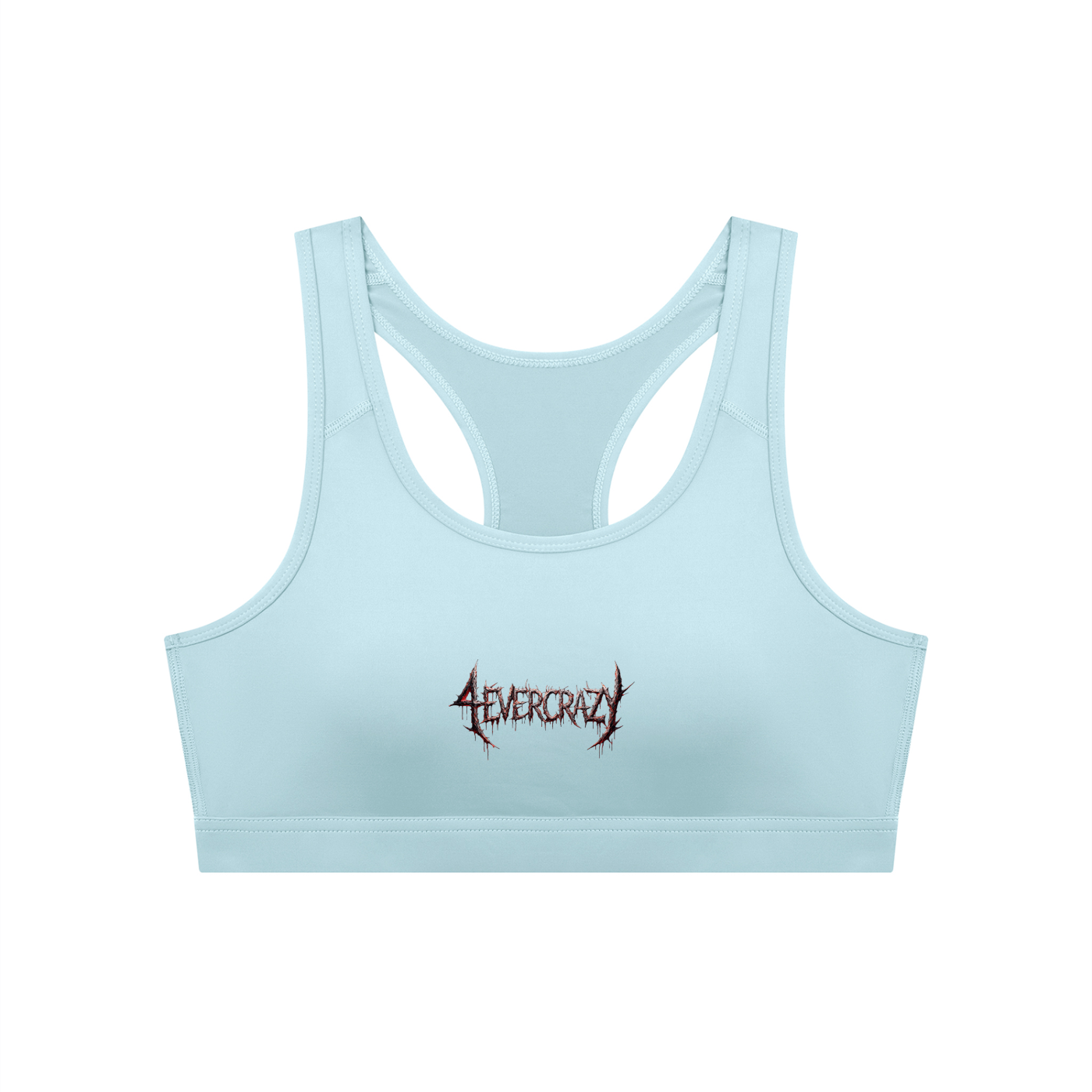 4EVERCRAZY Women's Cropped Sports Bra