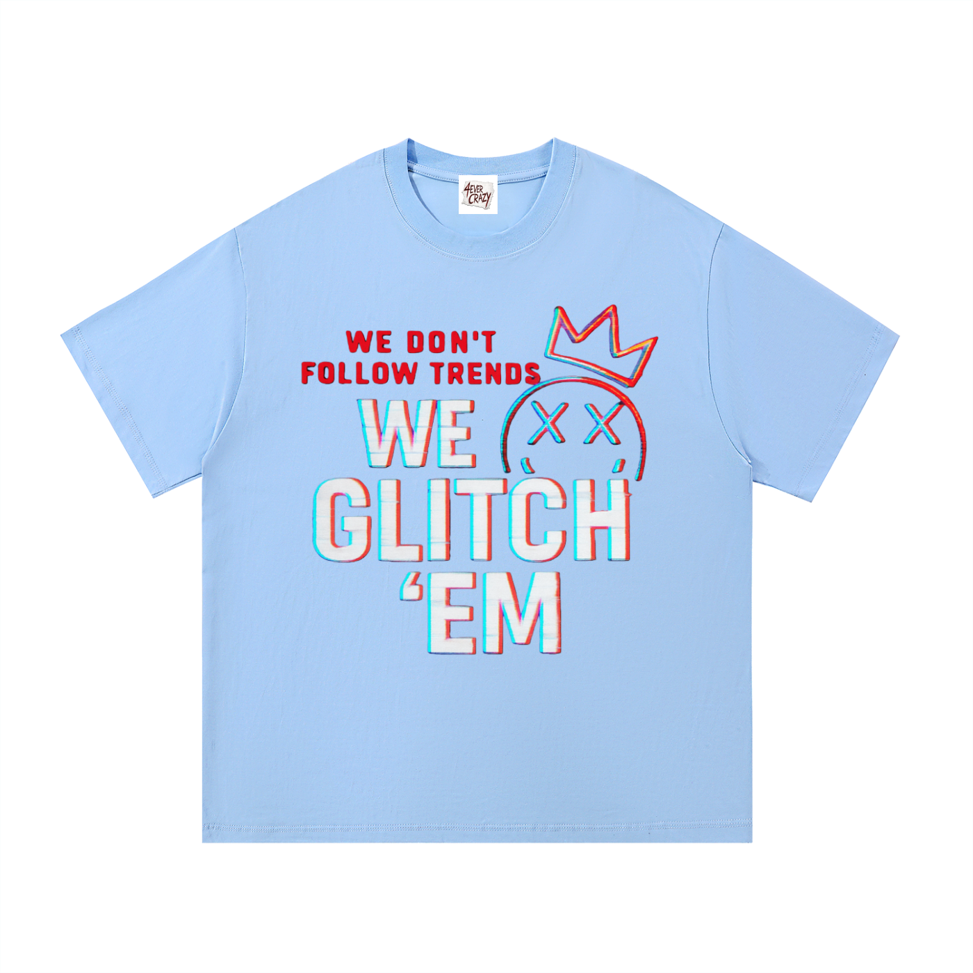 GLITCH ‘EM Essential Cotton T-Shirt
