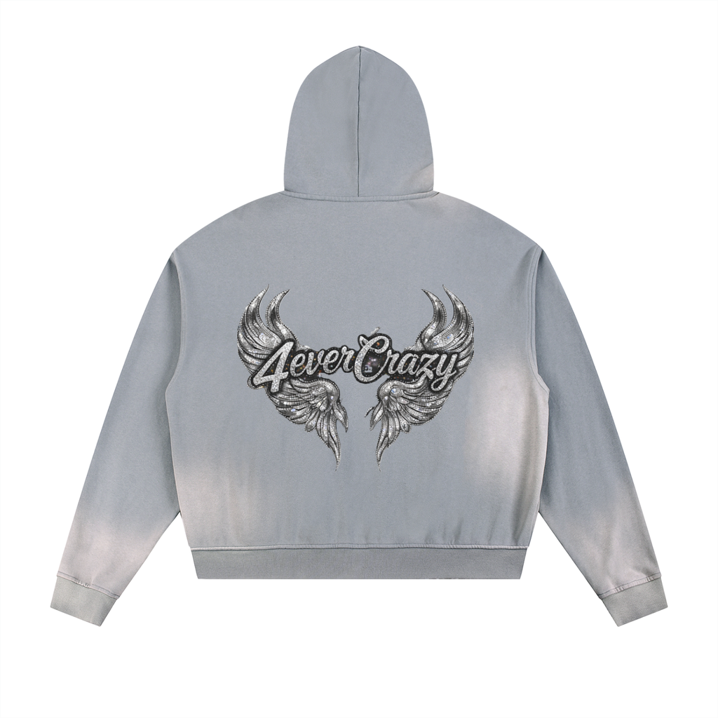 REVAMPED 4EC Sun Fade Fleece Zip Hoodie