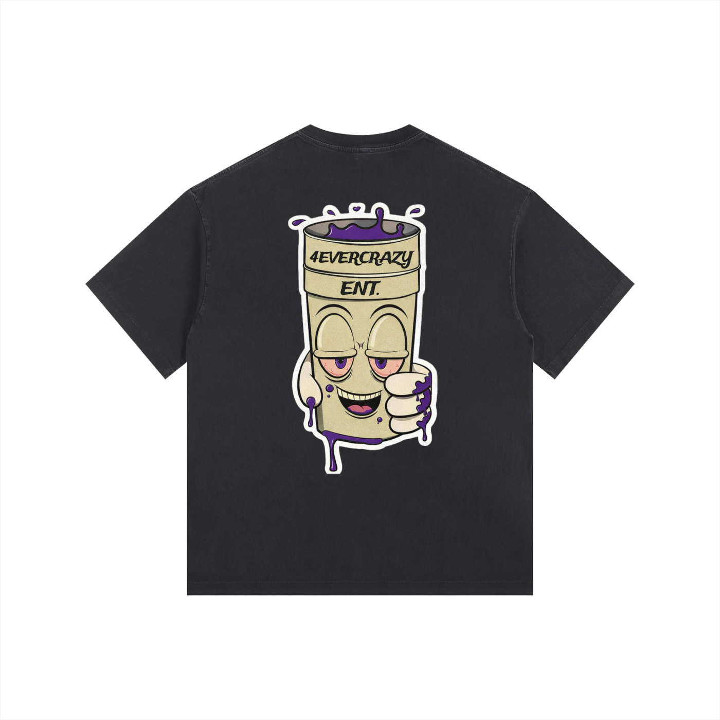 Double Cup Vintage Washed Oversized Cotton T-Shirt