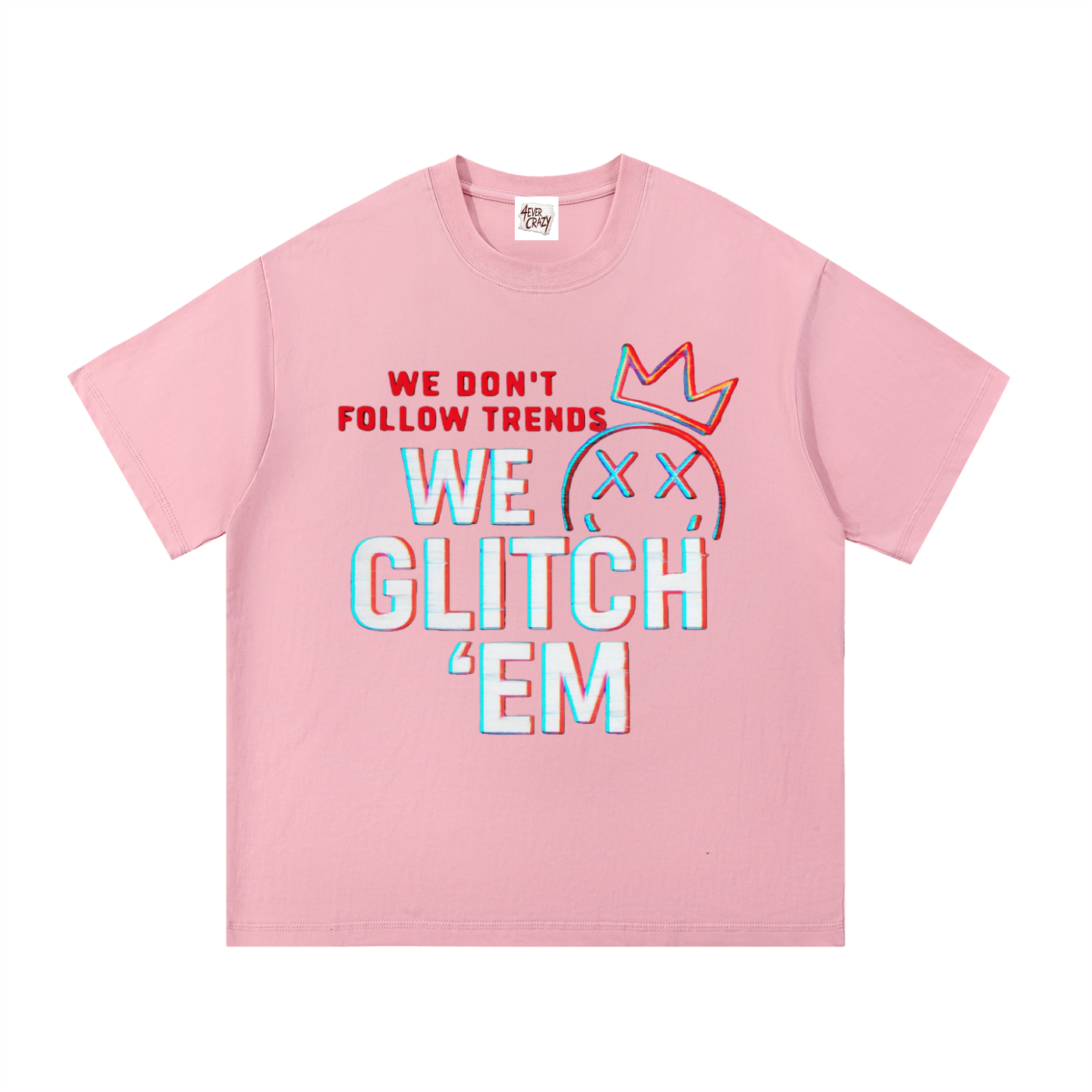 GLITCH ‘EM Essential Cotton T-Shirt