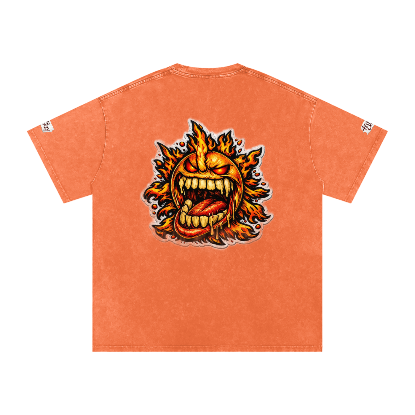 4EVERCRAZY Snow Washed Oversized Cotton T-Shirt