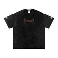 4EVERCRAZY Snow Washed Oversized Cotton T-Shirt