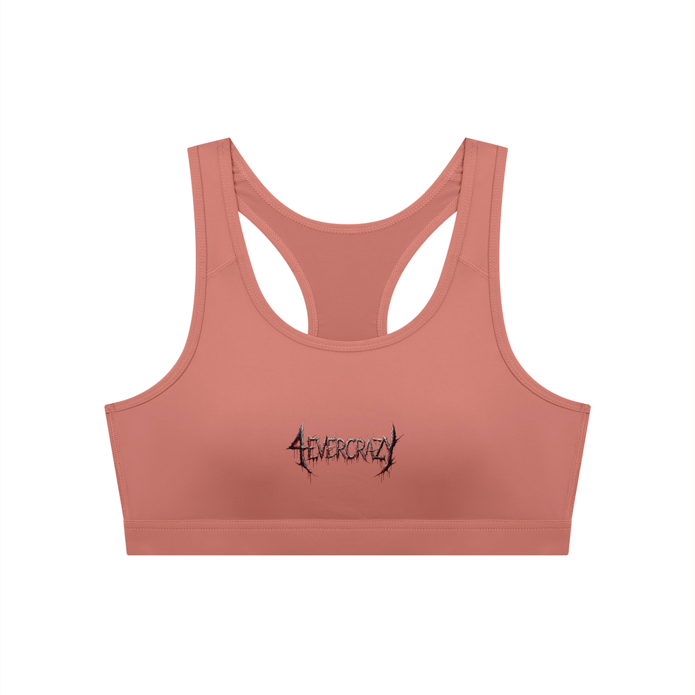4EVERCRAZY Women's Cropped Sports Bra