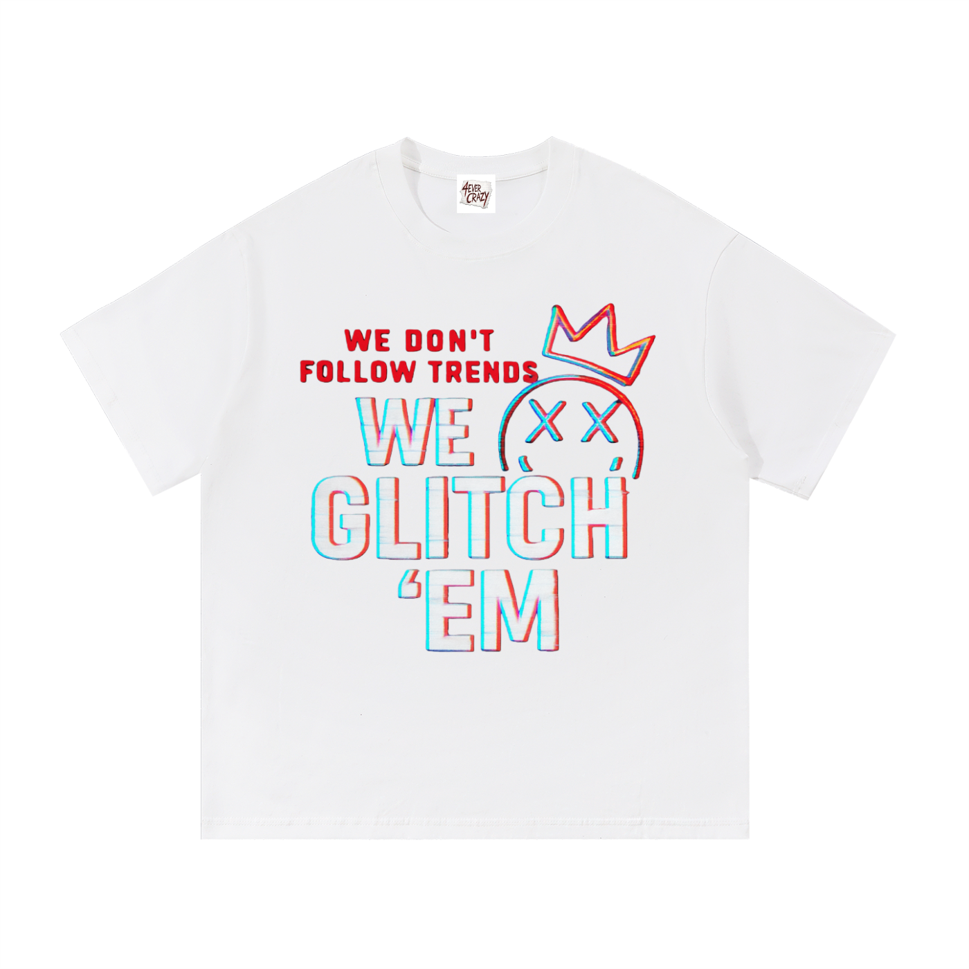 GLITCH ‘EM Essential Cotton T-Shirt