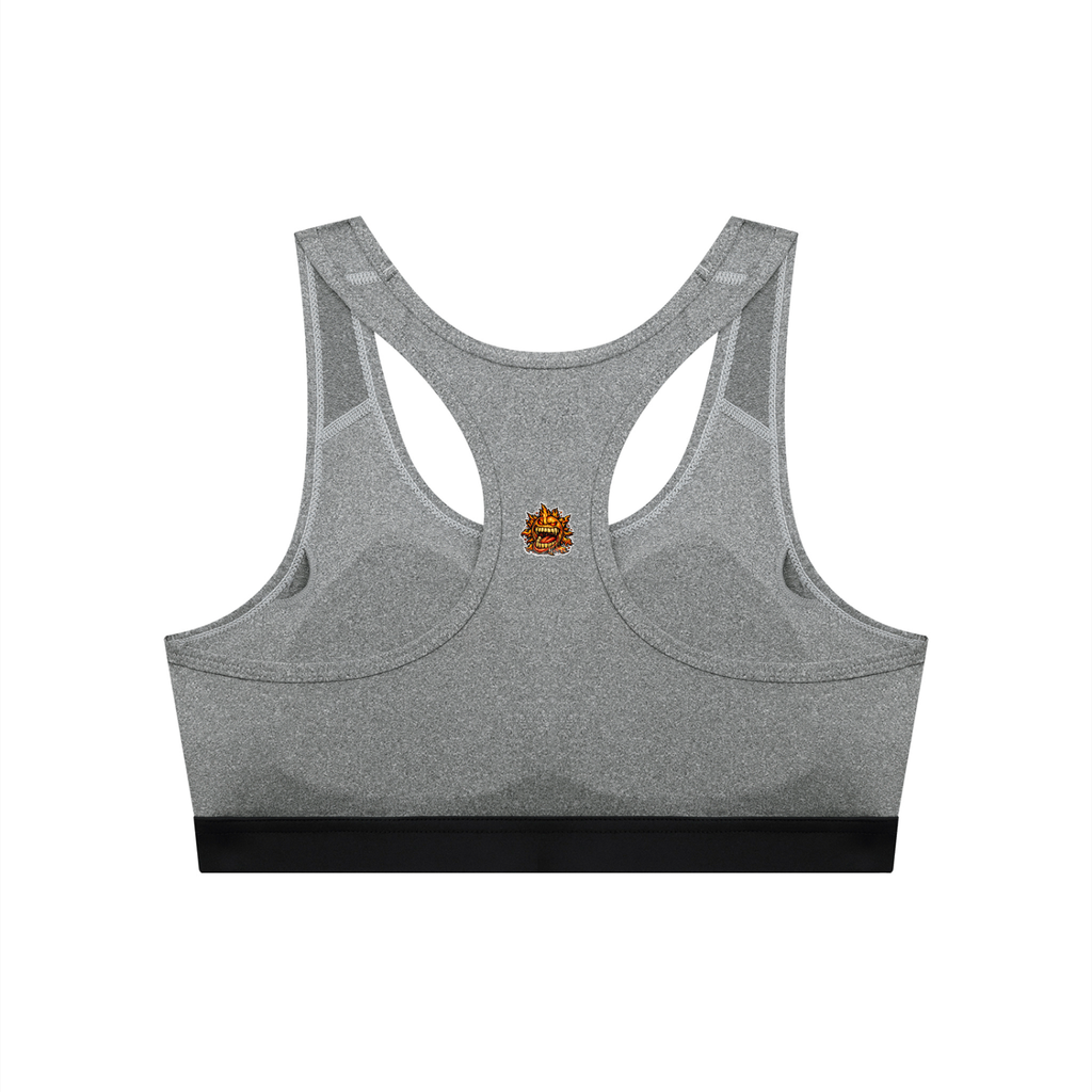 4EVERCRAZY Women's Cropped Sports Bra