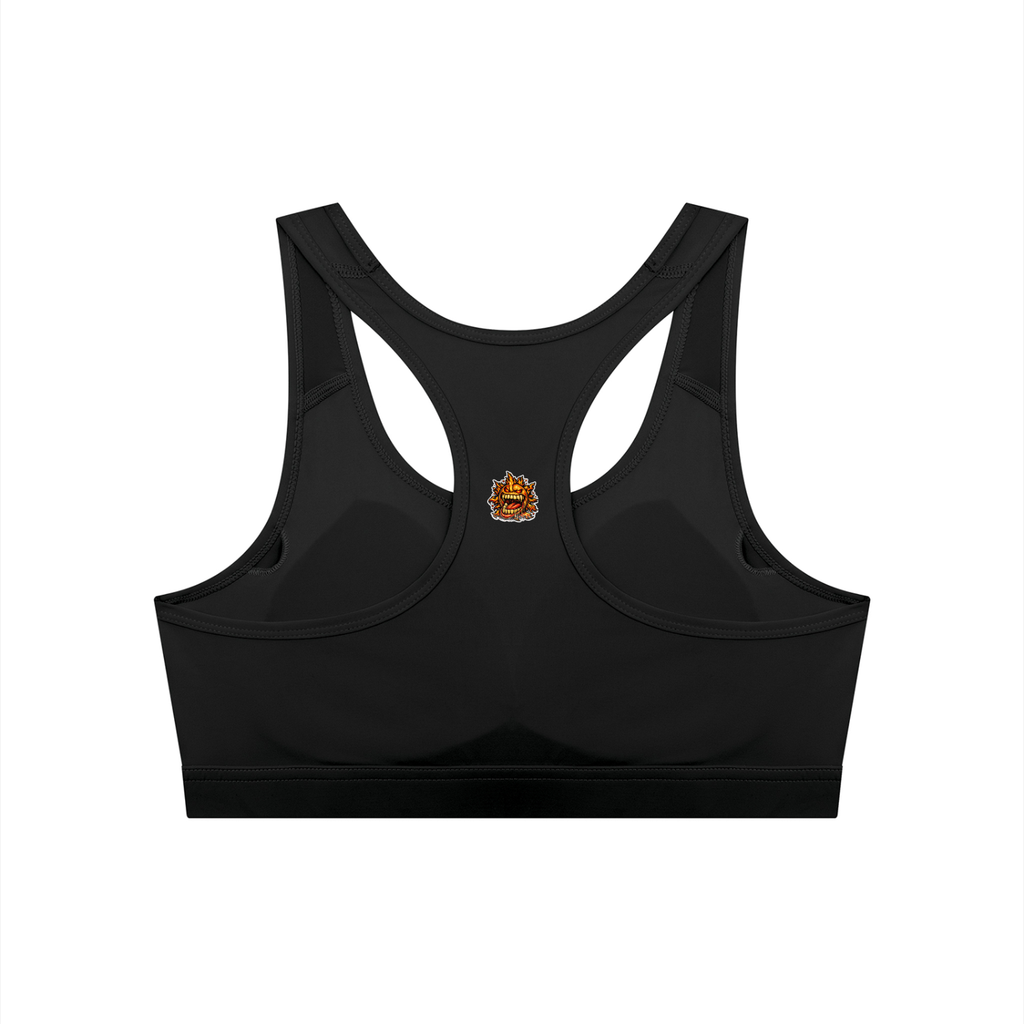 4EVERCRAZY Women's Cropped Sports Bra