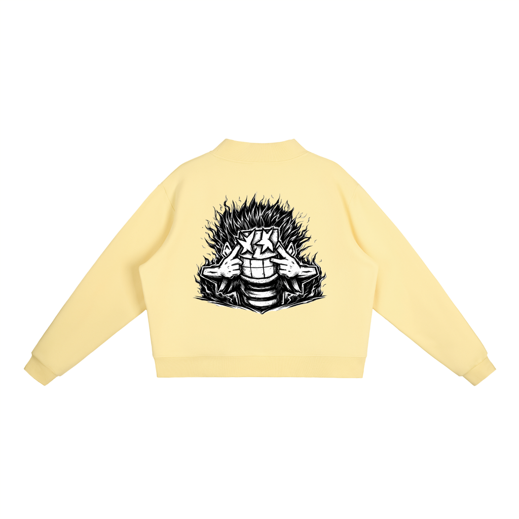 WILDCHILD Essential Fleece Mock-Neck Crew Sweatshirt