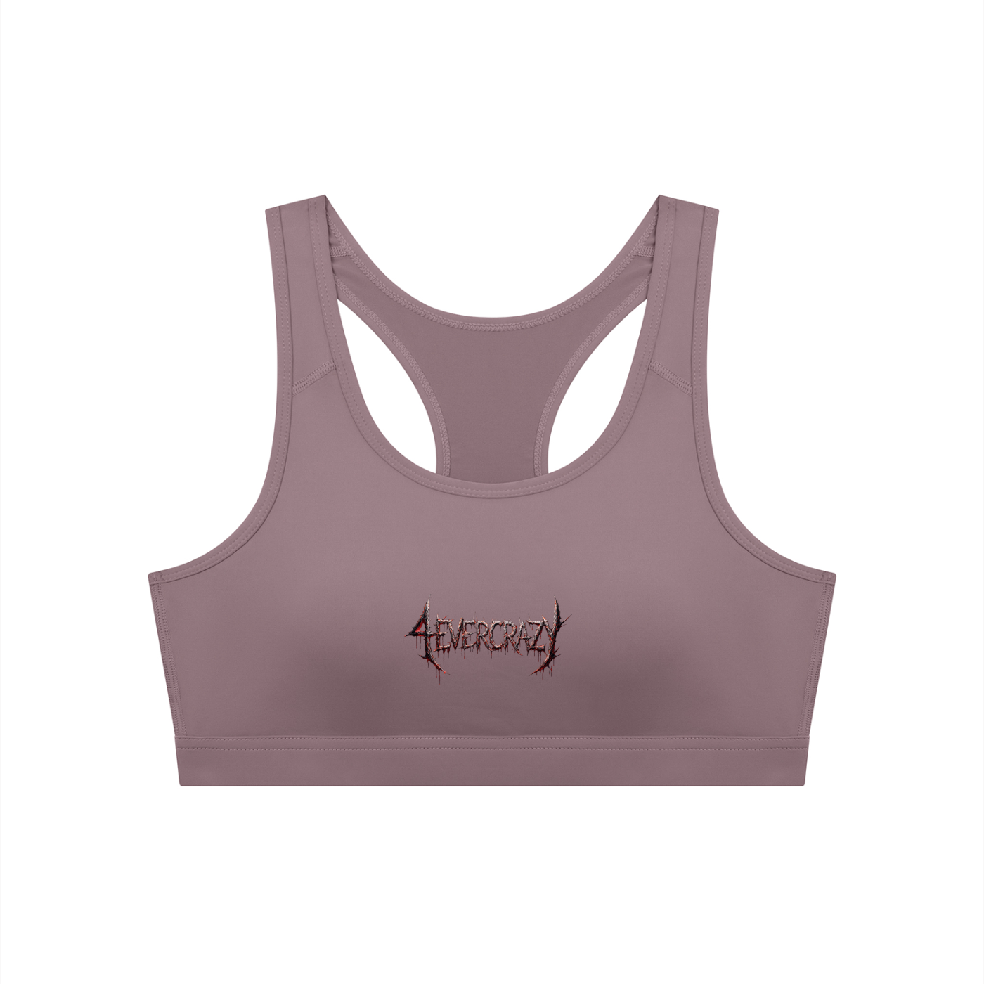 4EVERCRAZY Women's Cropped Sports Bra