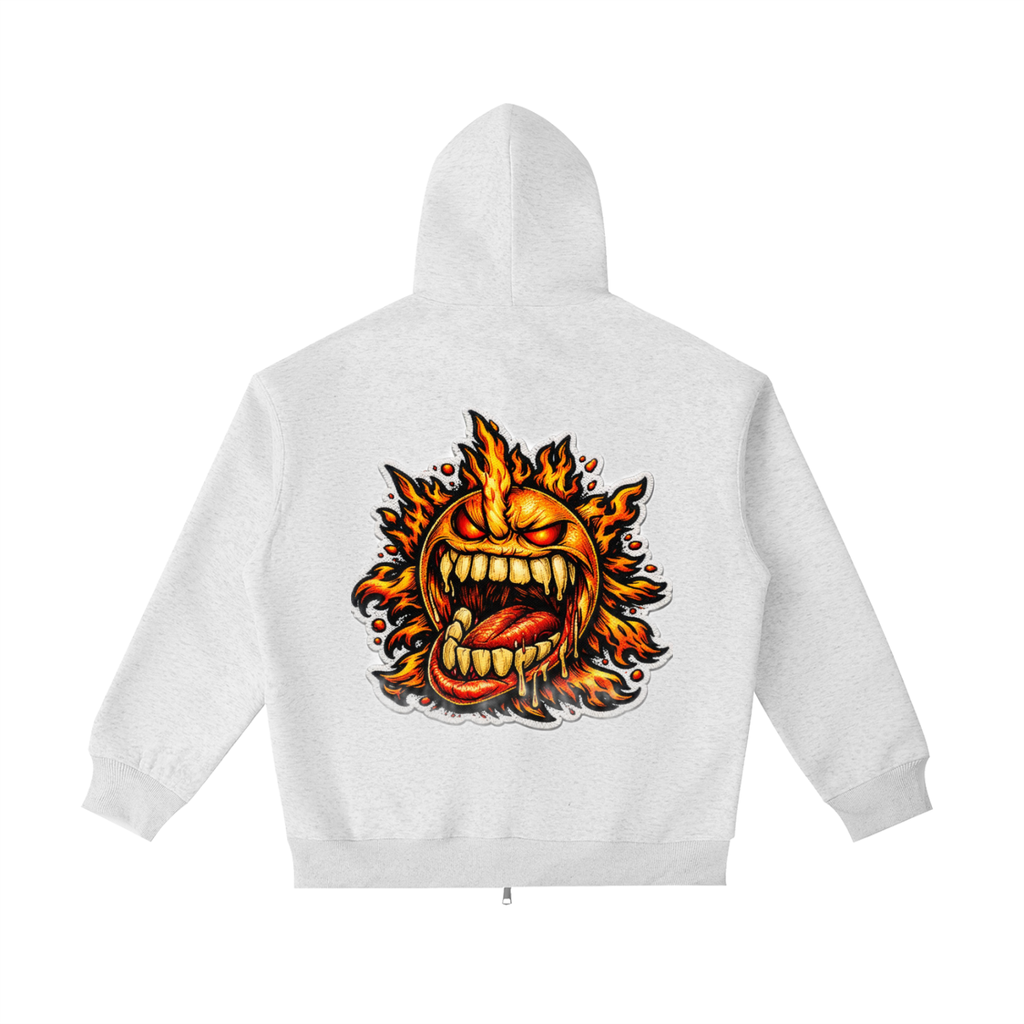 4EVERCRAZY Essential Heavyweight Pocket Zip-Up Hoodie