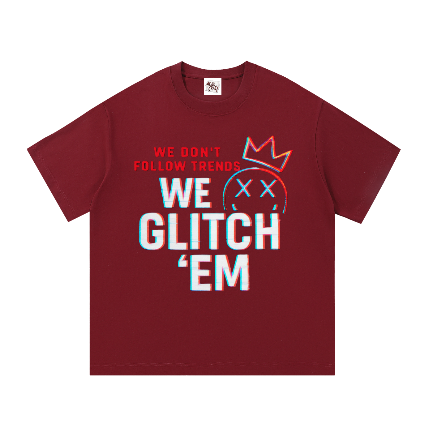 GLITCH ‘EM Essential Cotton T-Shirt