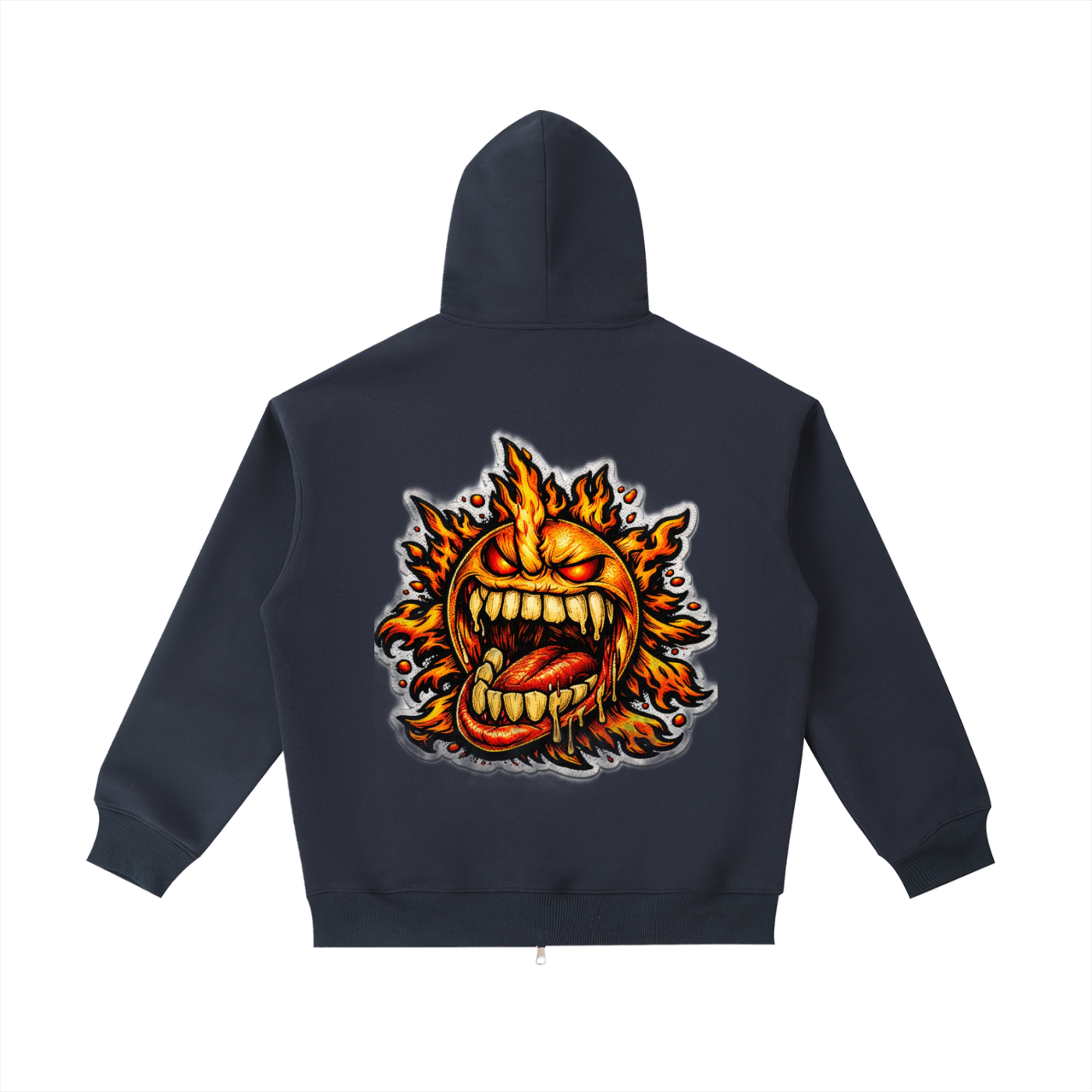 4EVERCRAZY Essential Heavyweight Pocket Zip-Up Hoodie