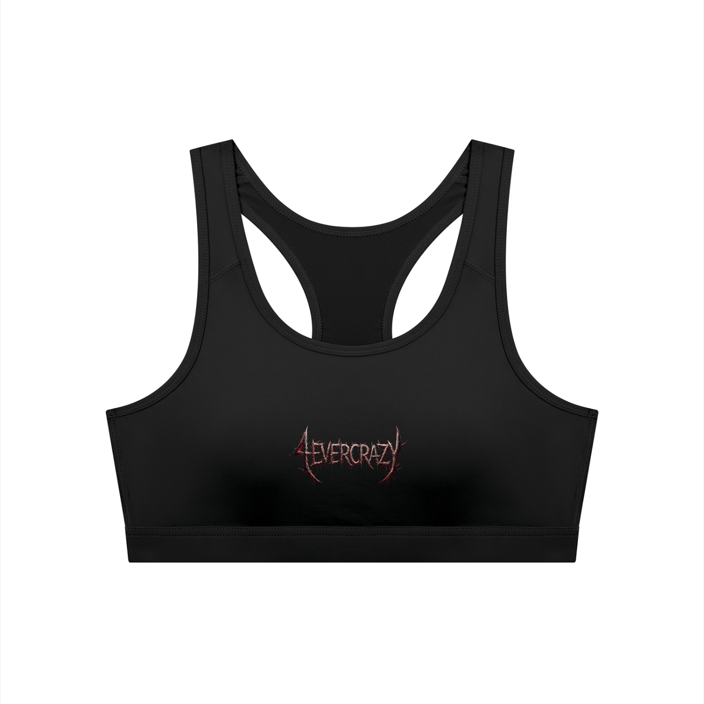 4EVERCRAZY Women's Cropped Sports Bra