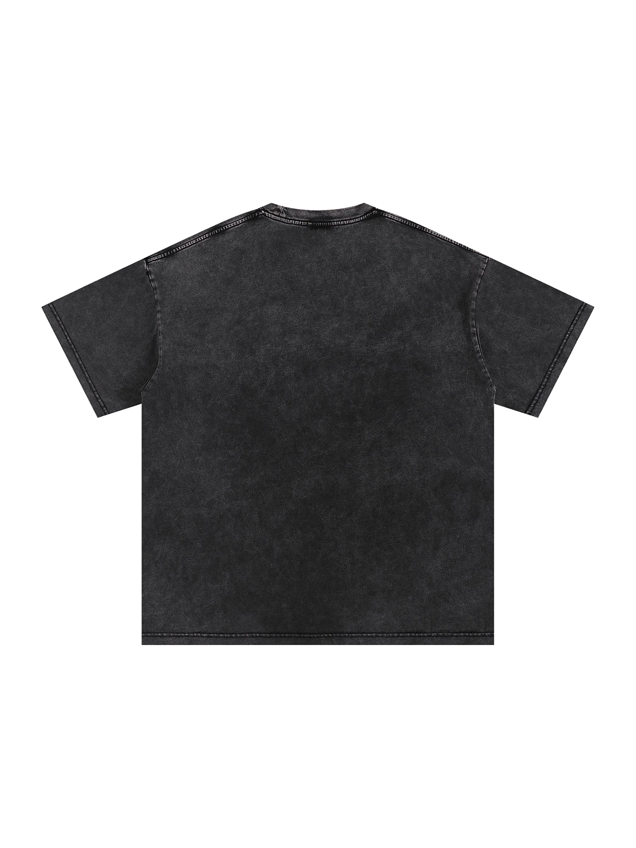 4EVERCRAZY Snow Washed Oversized Cotton T-Shirt