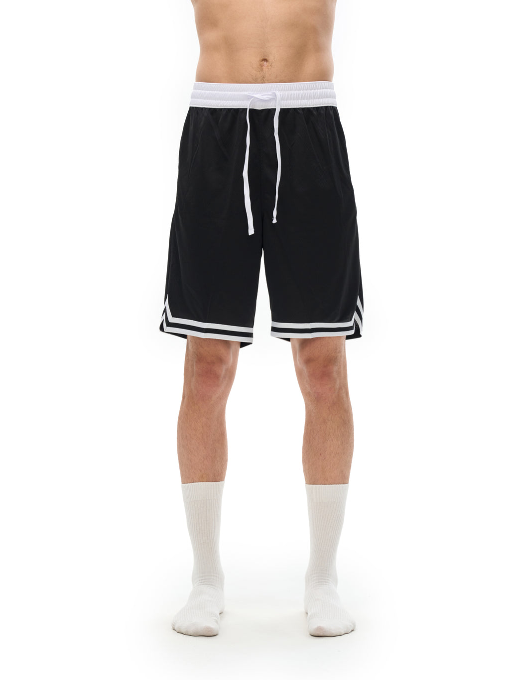 4EC Classic Stripe Trim Basketball Shorts