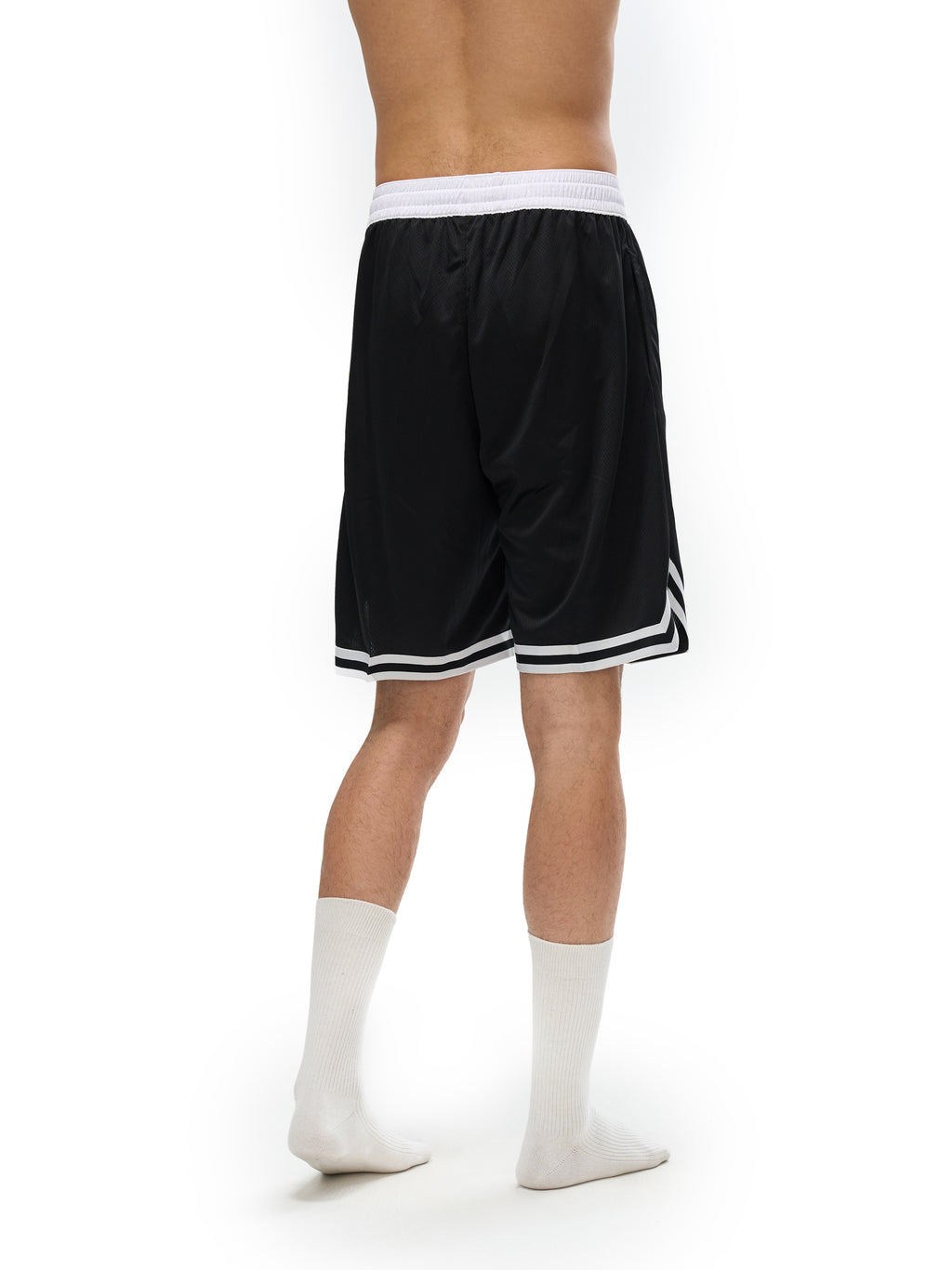 4EC Classic Stripe Trim Basketball Shorts