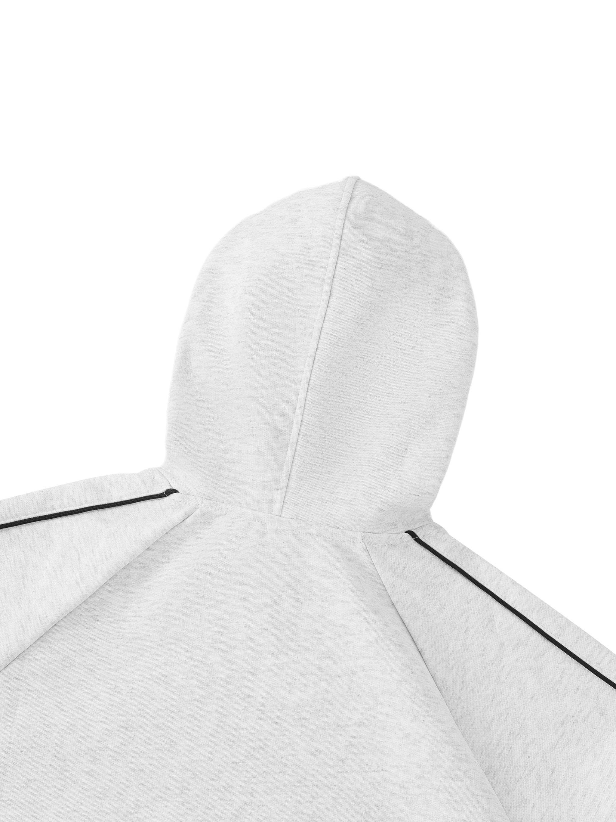 4EC Contrast Piping Raglan Hoodie