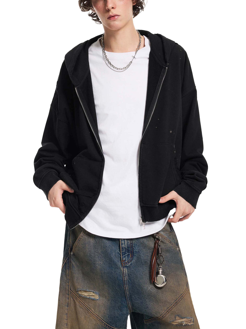 REVAMPED 4EC Sun Fade Fleece Zip Hoodie