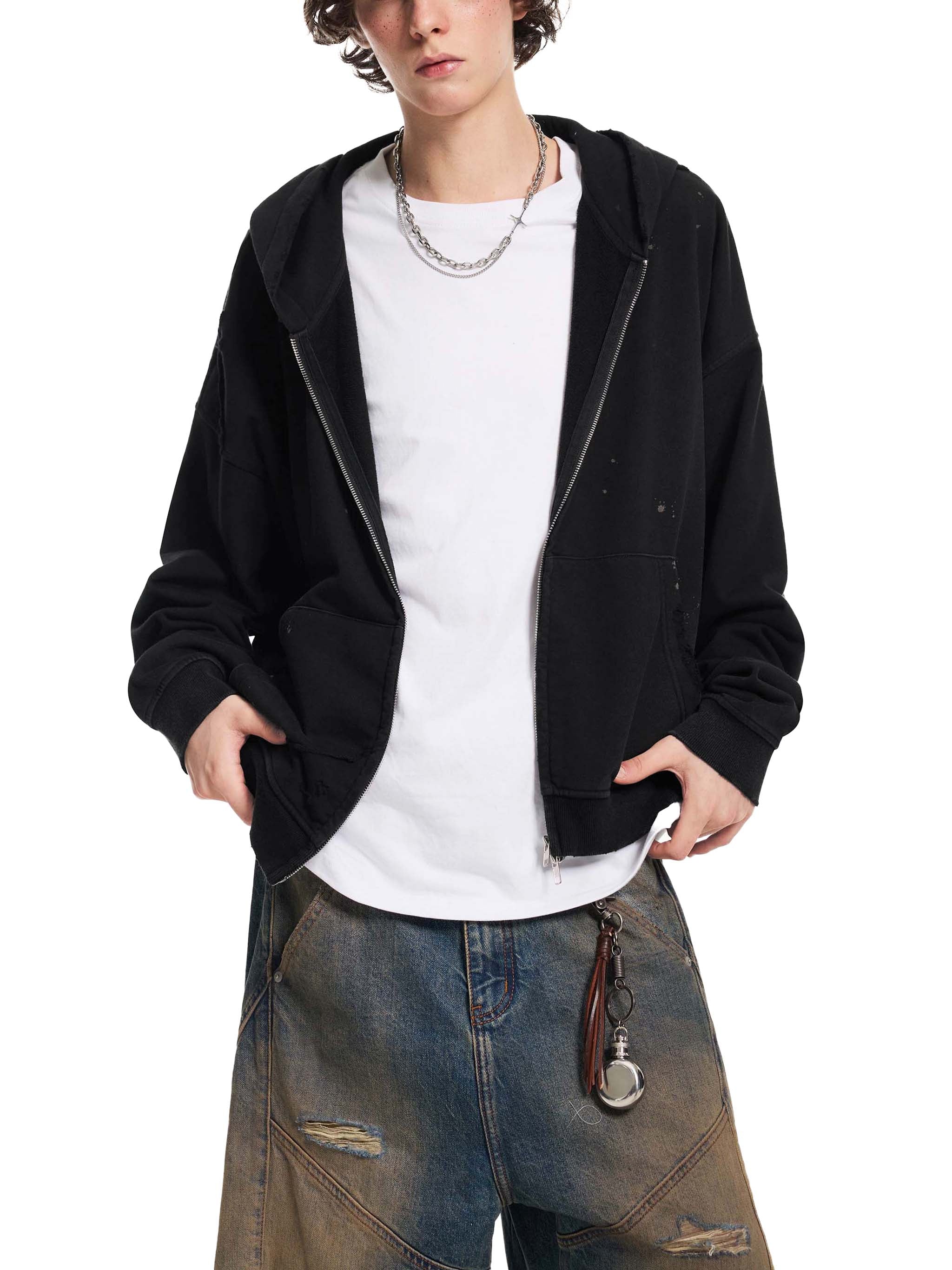 REVAMPED 4EC Sun Fade Fleece Zip Hoodie