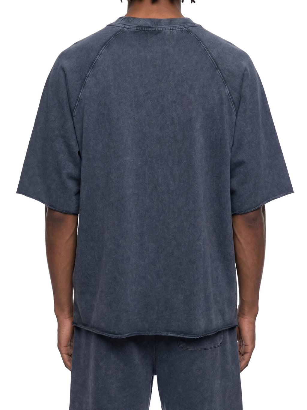 4EVERCRAZY KAMP Mineral Wash Raw Edge T-Shirt